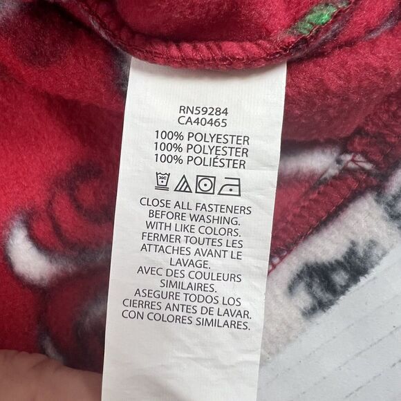 Children's Place Fleece Pullover Size L 10/12 Christmas Fleece Quarter Zip - Picture 6 of 9